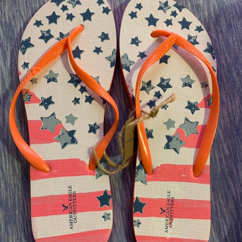 American Eagle Sandals- Great for 4th of July